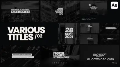 Various Titles 02 Titles template preview