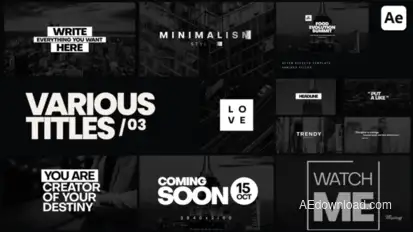 Various Titles 03 Titles template preview