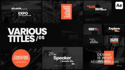 Various Titles 05 Titles template preview