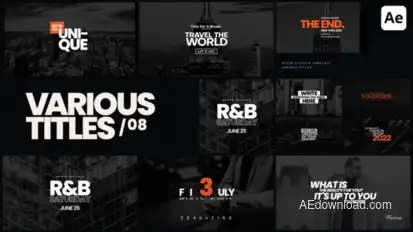 Various Titles 08 Titles template preview