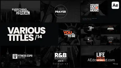 Various Titles 14 Titles template preview