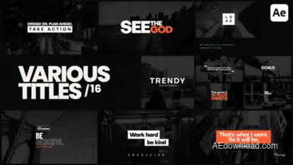 Various Titles 16 Titles template preview