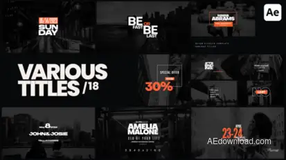 Various Titles 18 Titles template preview