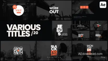 Various Titles 20 Titles template preview