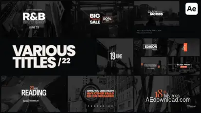 Various Titles 22 Titles template preview