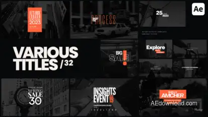 Various Titles 32 Titles template preview