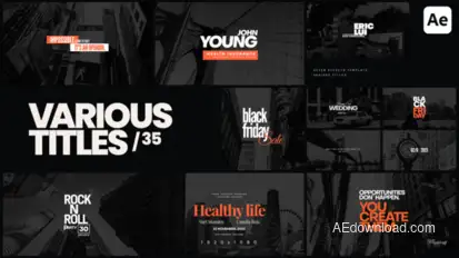 Various Titles 35 Titles template preview