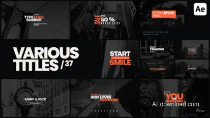 Various Titles 37 Titles template preview