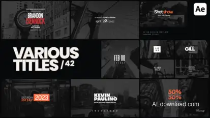 Various Titles 42 Titles template preview