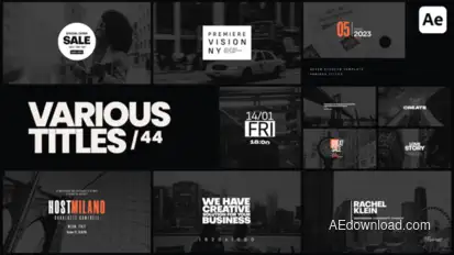 Various Titles 44 Titles template preview