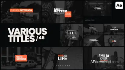 Various Titles 46 Titles template preview