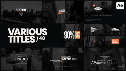 Various Titles 48 Titles template preview