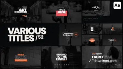 Various Titles 52 Titles template preview