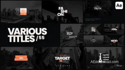 Various Titles 55 Titles template preview