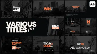 Various Titles 57 Titles template preview