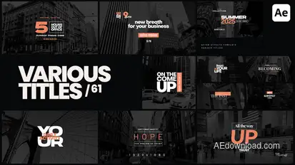 Various Titles 61 Titles template preview