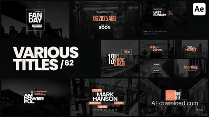 Various Titles 62 Titles template preview