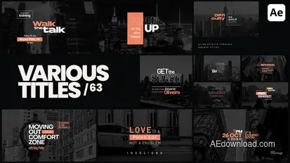 Various Titles 63 Titles template preview