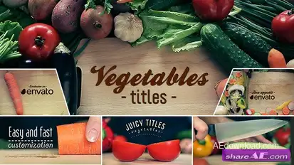 Videohive Vegetables Titles Openers template preview