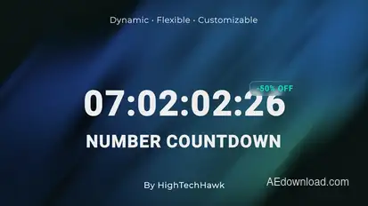 Versatile Number Countdown Infographics template preview