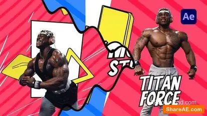 Versus Comic Intro Openers template preview