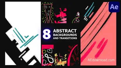 Vertical Abstract Backgrounds And Transitions | After Effects Elements template preview