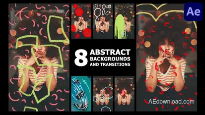 Vertical Abstract Backgrounds And Transitions | After Effects Elements template preview