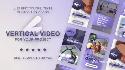 Vertical Agency Promo - Marketing Reels Video Displays template preview
