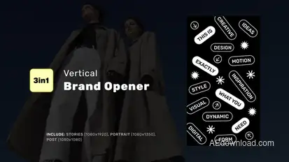 Vertical Brand Opener Openers template preview