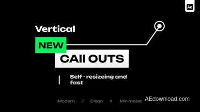 Vertical Call Outs Elements template preview