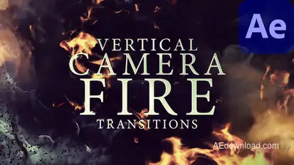 Vertical Camera Fire Transitions Elements template preview