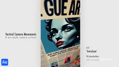 Vertical Camera Movements Product Promo template preview