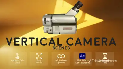 Vertical Camera Scenes Elements template preview