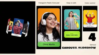 Vertical Carousel Instagram Reels Product Promo template preview