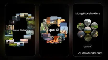 Vertical Carousel Slideshow Openers template preview