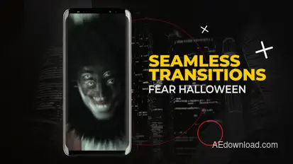 Vertical Fear Halloween Transitions | After Effects Elements template preview