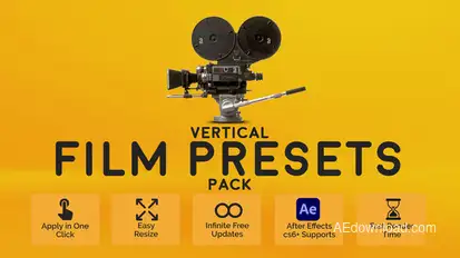 Vertical Film Presets Pack Elements template preview