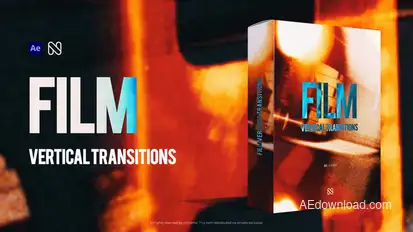 Vertical Film Transitions - TikTok, Reels, Shorts, Stories Elements template preview