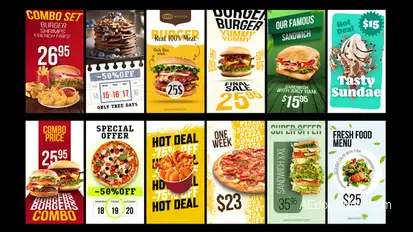 Vertical Food Promo Product Promo template preview