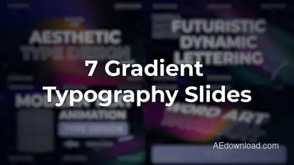 Vertical Gradient Typography Titles template preview