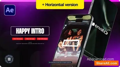 Vertical Happy Intro Openers template preview