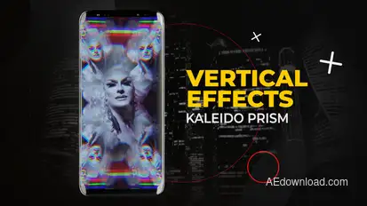 Vertical Kaleido Prism Effects | After Effects Elements template preview