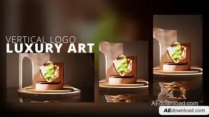 Vertical Logo Luxury Art Logo Stings template preview