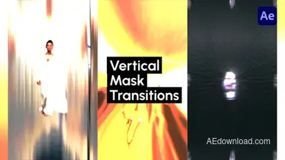 Vertical Mask Transitions broadcast-packages template preview