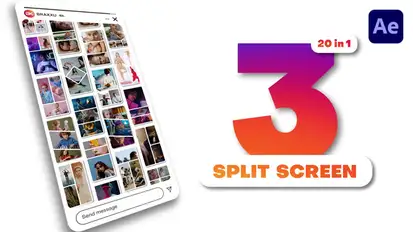 Vertical Multiscreen - 3 Split Screen Product Promo template preview