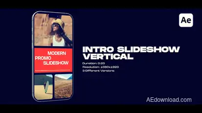 Vertical Multiscreen Slideshow Openers template preview