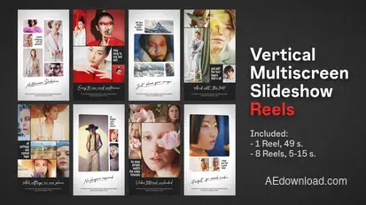 Vertical Multiscreen Slideshow Reels Product Promo template preview
