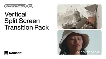 Vertical Split Screen Elements template preview