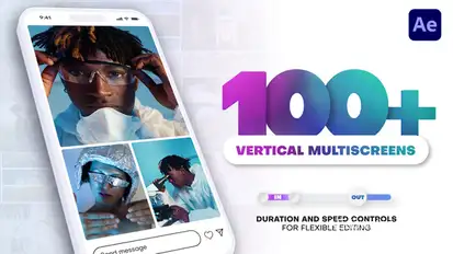 Vertical Multiscreen Transitions Elements template preview