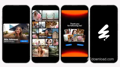 Vertical Neon Social Media Promo Openers template preview